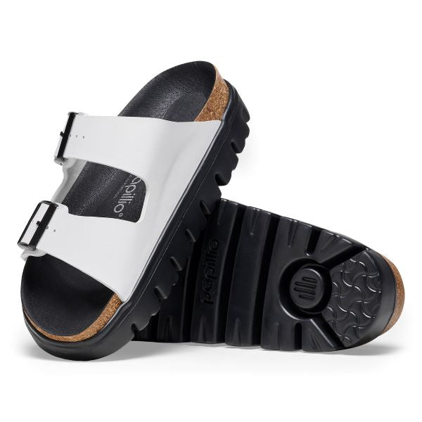 Birkenstock White Arizona Chunky Birko-Flor Women's Sandals N1025277