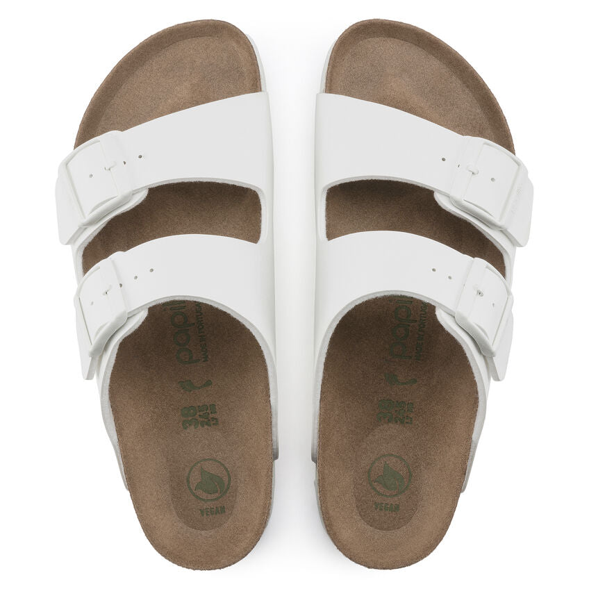 Birkenstock White Arizona Platform Vegan Ladies Sandals N1018581