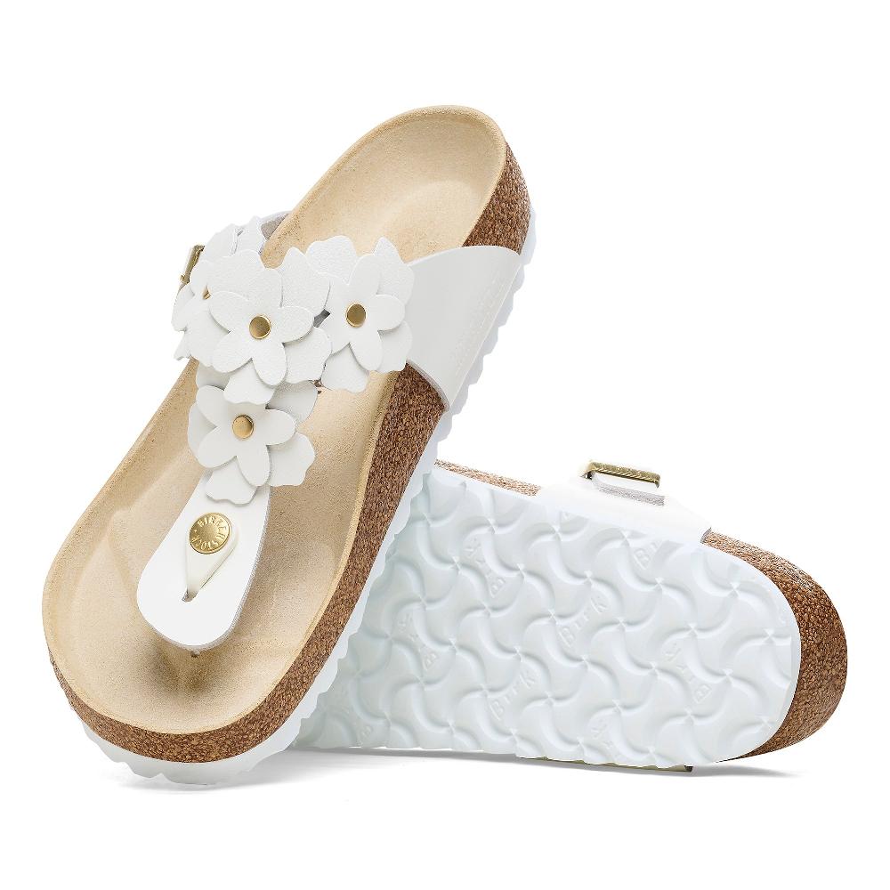 Birkenstock White Gizeh Flower Women's Sandals R1026686