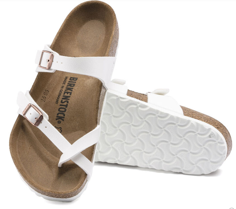 Birkenstock White Mayari Birko-Flor Women's Sandals 1014190