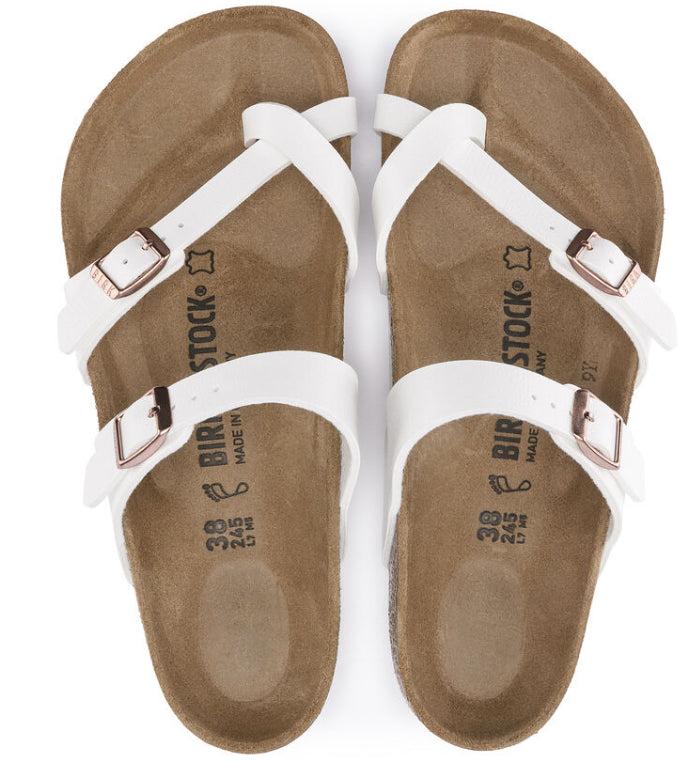 Birkenstock White Mayari Birko-Flor Women's Sandals 1014190