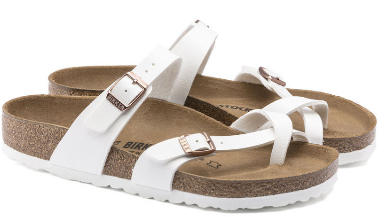 Birkenstock White Mayari Birko-Flor Women's Sandals 1014190