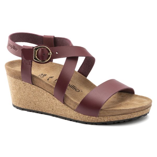 Birkenstock Wine Sibyl Leather Womens Sandal 1020015