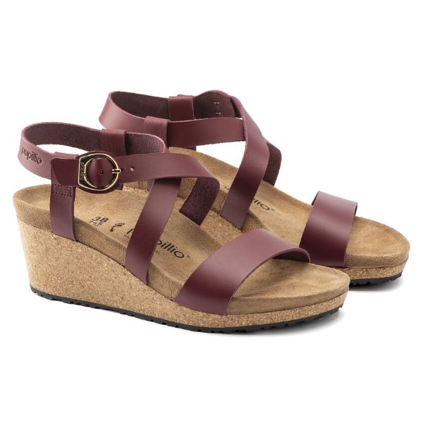 Birkenstock Wine Sibyl Leather Womens Sandal 1020015