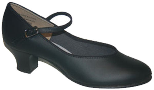 Black 1 1/2 Junior Heel Character/ Tap Shoes 2651M