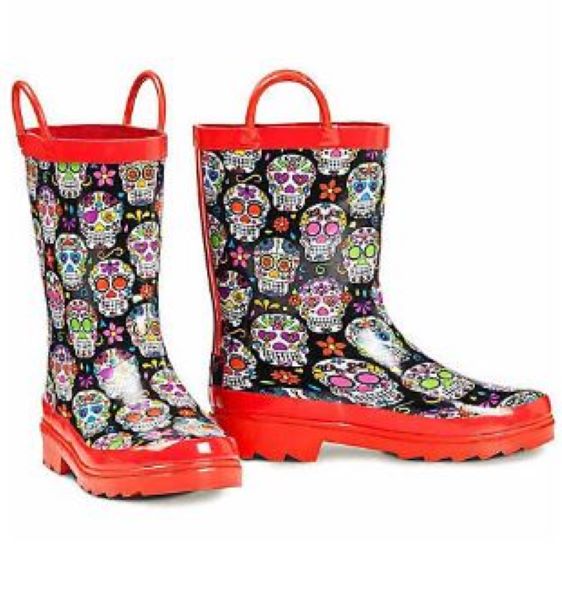 Blazin Roxx Girls Sugar Skull Rain Boots 58158