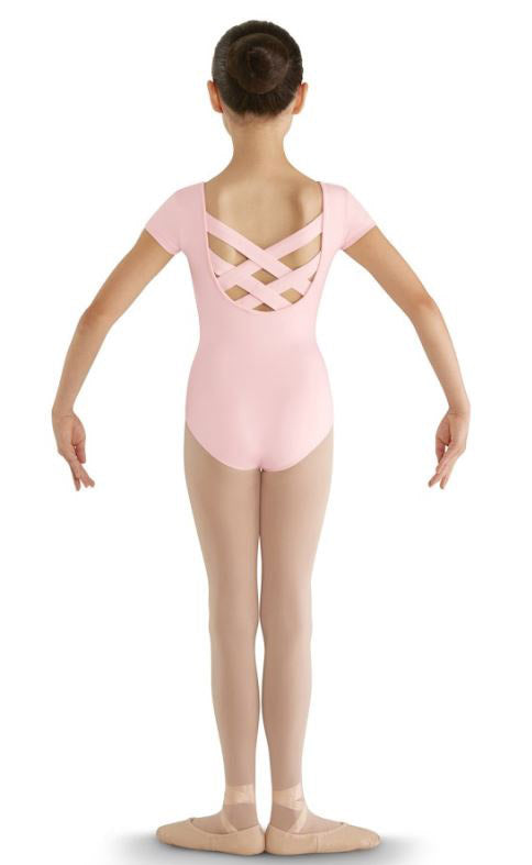Bloch Black Bellflower Girls Cap Sleeve Leotard CL8832