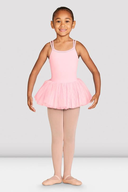 Bloch Candy Pink Dottie Cross Back Tutu Dress CL4987-CDP