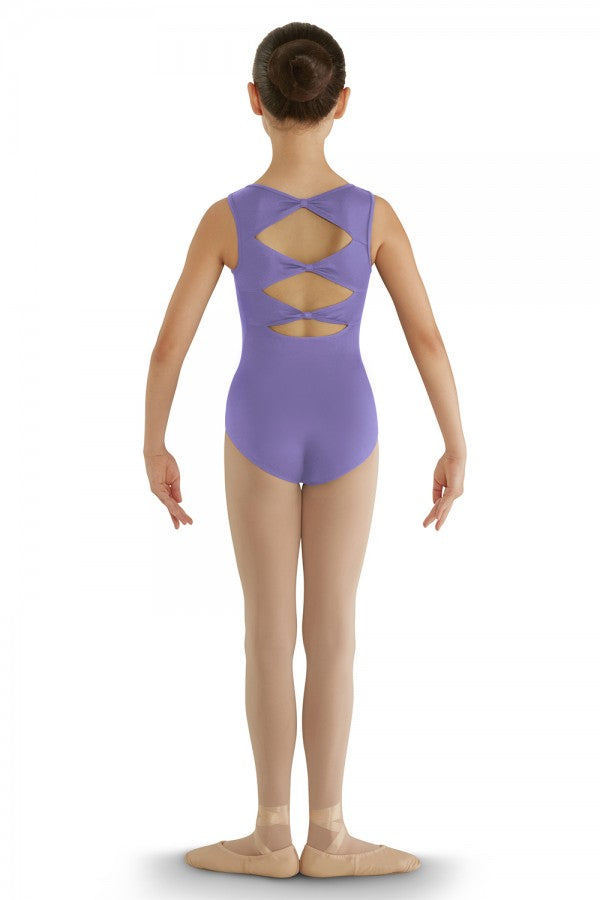 Bloch Gladiolus Girls Tank Top Leotard Triple Bow Back Design CL8835
