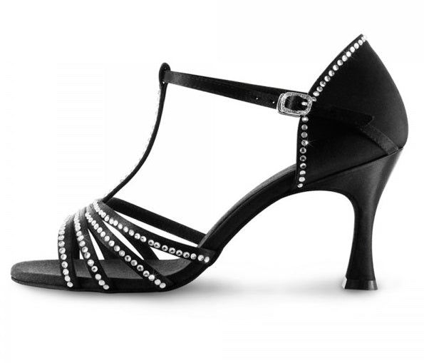 Bloch Guilia 2.75 Inch Flared Heel With Ankle Strap Adult Ballroom Shoes SO838SB