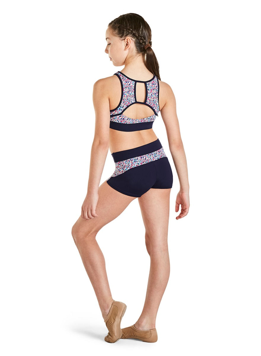 Bloch Liberty Berry Contrast Fitted Girls Shorts KA023S-LBB