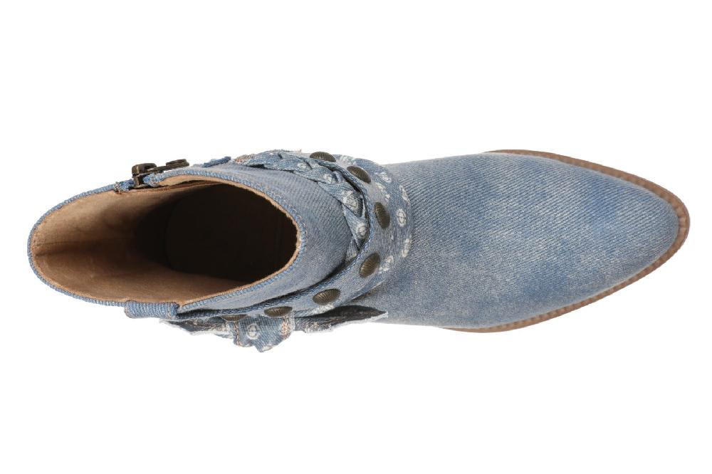 Blowfish Denim Blue Rally Women's Western Booties RALLY-DENIM