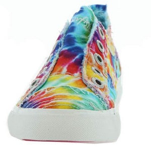 Blowfish Girls Rainbow/Tie Dye Play K Laceless Slip-On Shoe ZS-0061K TD PRT