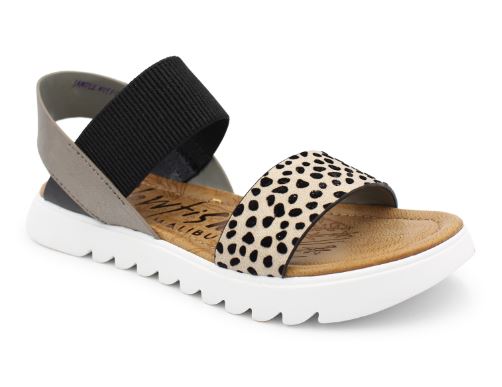 Blowfish White Sand Pixie Leopard TIA Womens Sandals BF-9416
