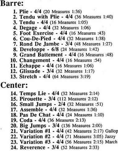 BOD9430 First Class Beginning Ballet Class Vol. II