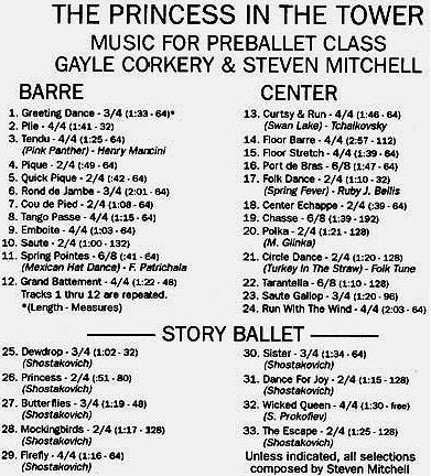 BOD9745 The Princess In The Tower - Music for Preballet Class
