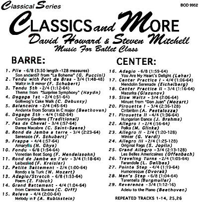 BOD9952 Classics and More-David Howard & Steven Mitchell