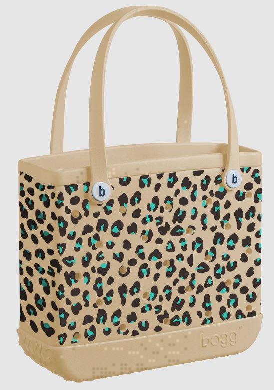 Bogg Limited Edition Turquoise Leopard Baby Bogg Bag