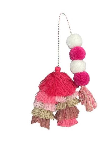 Bogg Straw Market Double Baubles Tassel TASSEL-STRAW