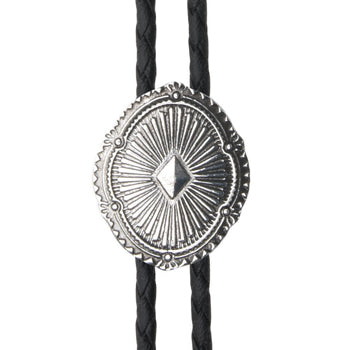 BOL100 Men's Andwest STAMPED NAVAJO Bolo Tie