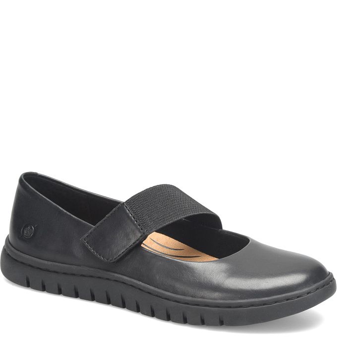 Born Black Aspen Women's Mary Jane Cross Strap Shoes BR0076703