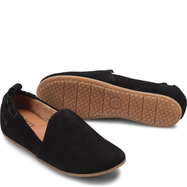 Born Black Margarite Suede Womens Flats BR0043509
