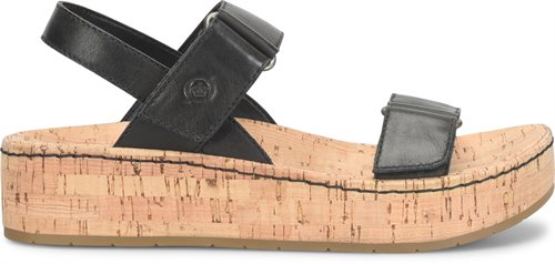 Born Black Sloan Women's Cork Sandals BR0071203