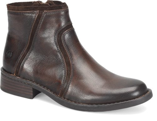 Born Brown Cincy Women's Short Leather Boots BR0077462