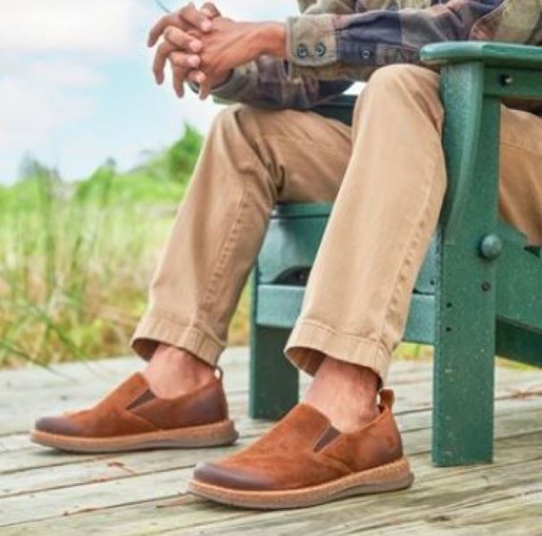 Born Brown Glazed Ginger Distressed Mens Casual Shoes BM0010306