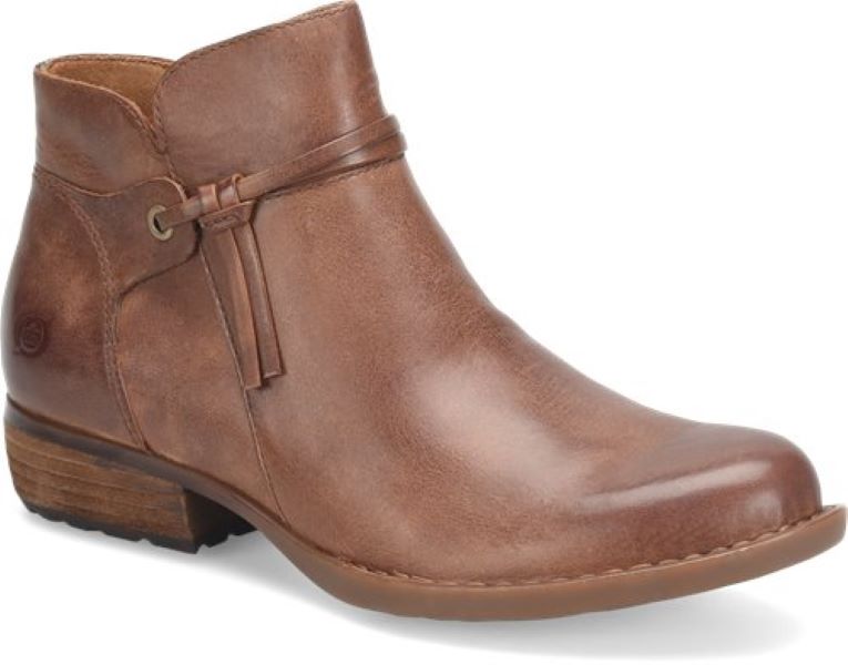 Born Brown Kimmie Women's Ankle Booties BR0051106