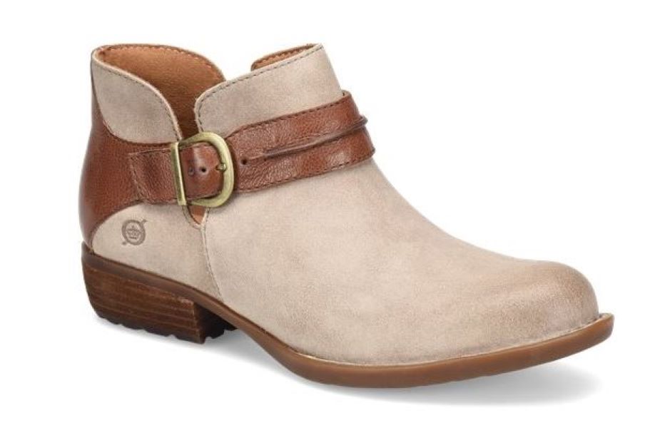 Born Cream/Brown Kati Women's Booties BR0040479