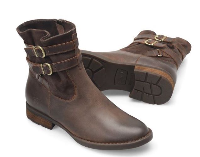 Born Dark Brown Brynne Terra Full Grain And Suede Combination BR00263