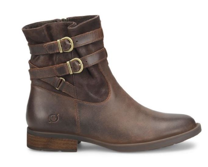 Born Dark Brown Brynne Terra Full Grain and Suede Combination BR00263