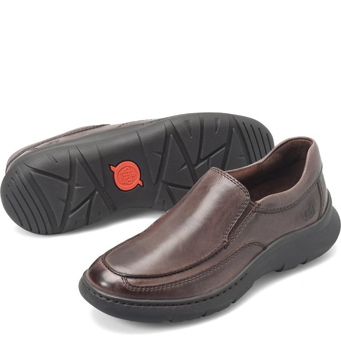 Born Dark Brown Cambridge Men's Slip On Casual Shoes BM0019723