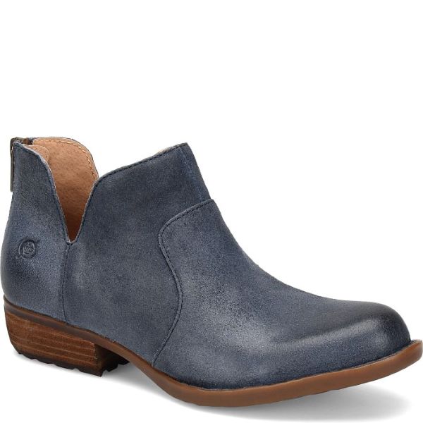 Born Dark Jeans Distressed Blue Kerri Womens Ankle Boots BR0012074