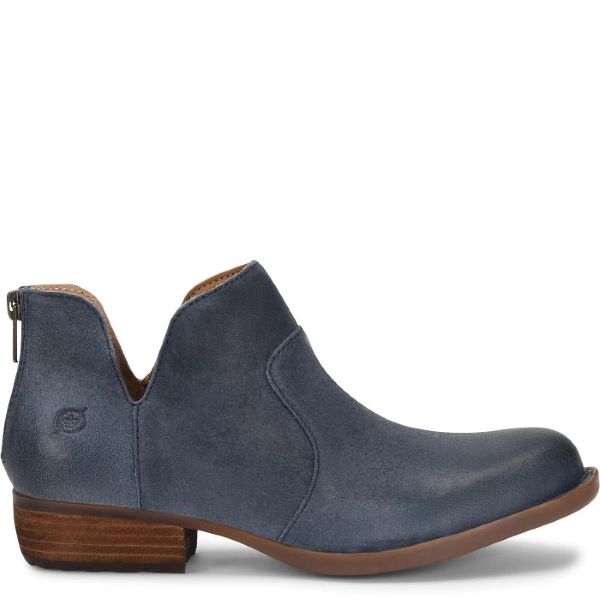 Born Dark Jeans Distressed Blue Kerri Womens Ankle Boots BR0012074