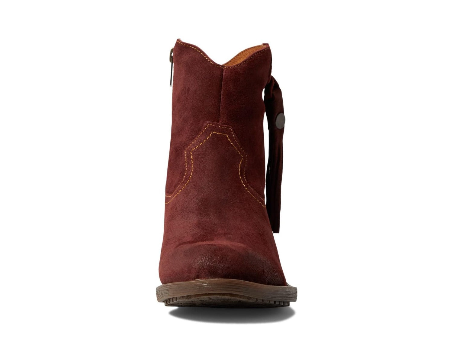 Born Dark Red Brick Alondra Womens Western Booties BR0044244