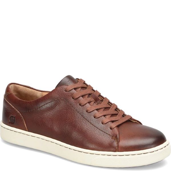 Born Dark Tan Bourbon Allegheny II Mens Leather Lace Up Sneakers BM0010825