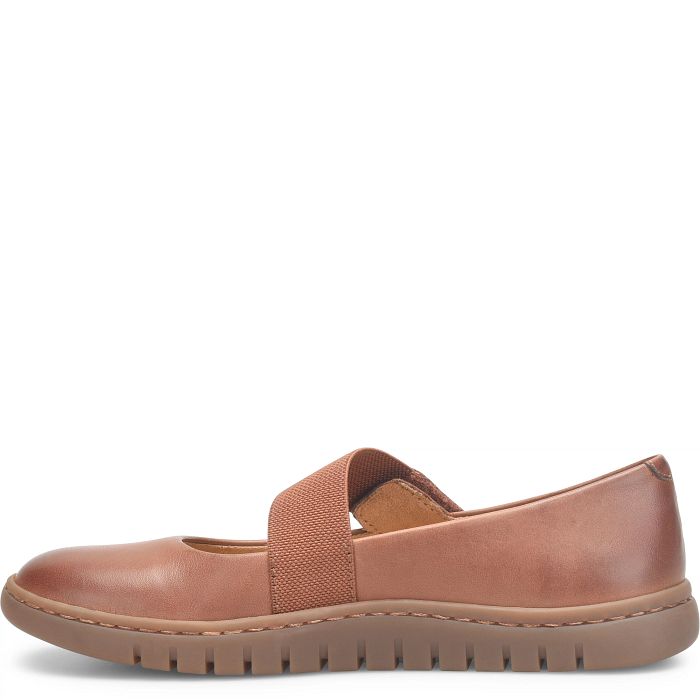 Born Dark Tan Brandy Aspen Women's Cross Strap Mary Jane Shoes BR0076725