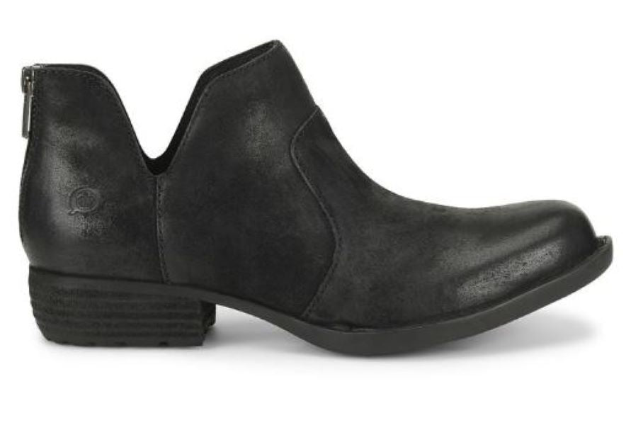 Born Distressed Black Kerri Womens Ankle Boots D89909