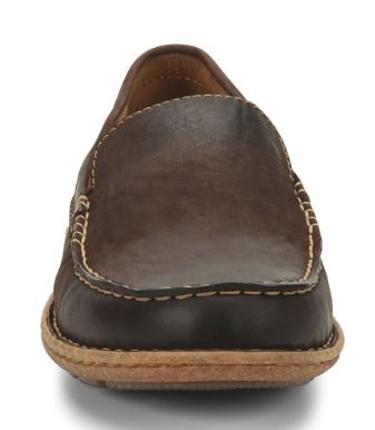 Born Distressed Brown Naldo Mens Slip On Shoes NALDO-BROWN