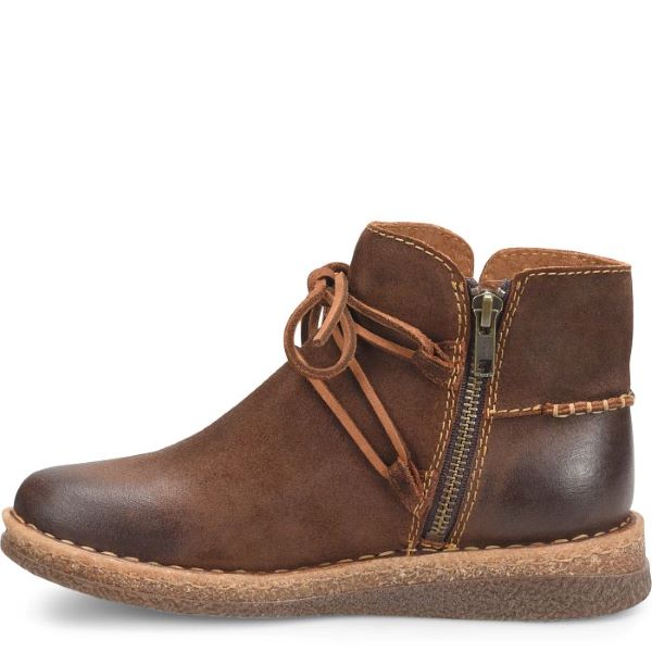 Born Glazed Ginger Distressed Brown Womens Calyn Booties BR0027606