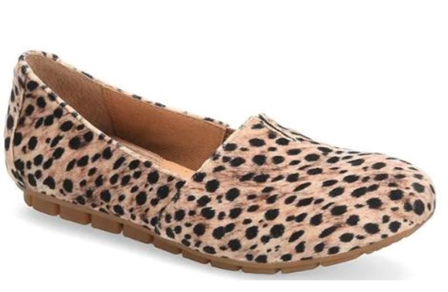 Born Leopard Sebra Womens Slip On Flats SEBRA-LEOPARD