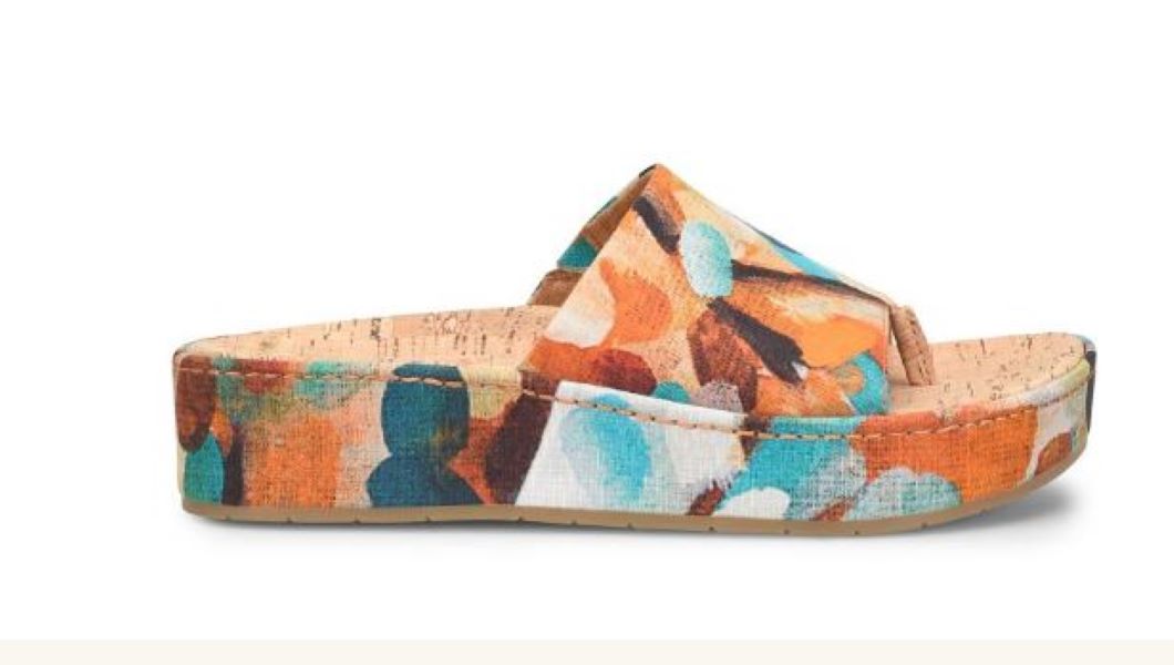 Born Multi Tencel Fabric Sharr Womens Sandals BR0035399