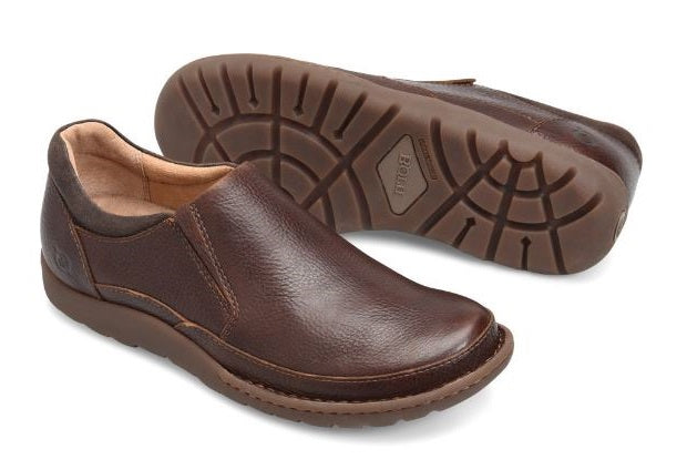 Born Nigel Dark Brown Slip On Mens Casual H48206