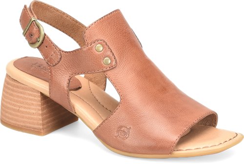 Born Sylvie Brown Luggage Women's Slingback Shoes BR0045506