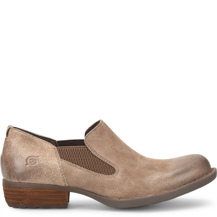Born Taupe Distresed Tan Kade Womens Short Booties BR0065755