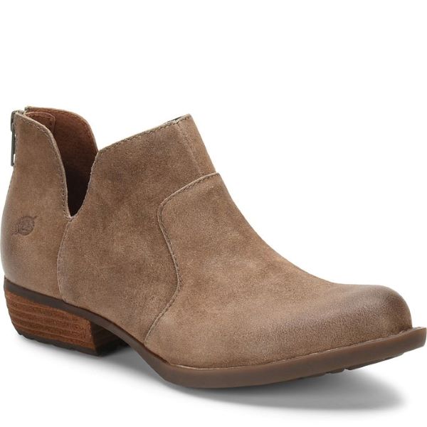 Born Taupe Distressed Tan Kerri Womens Ankle Boots D89955