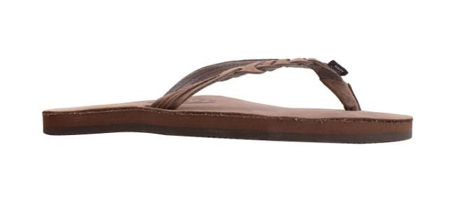 Braidy Espresso Single Layer With Braided Strap Rainbow Womens Sandals