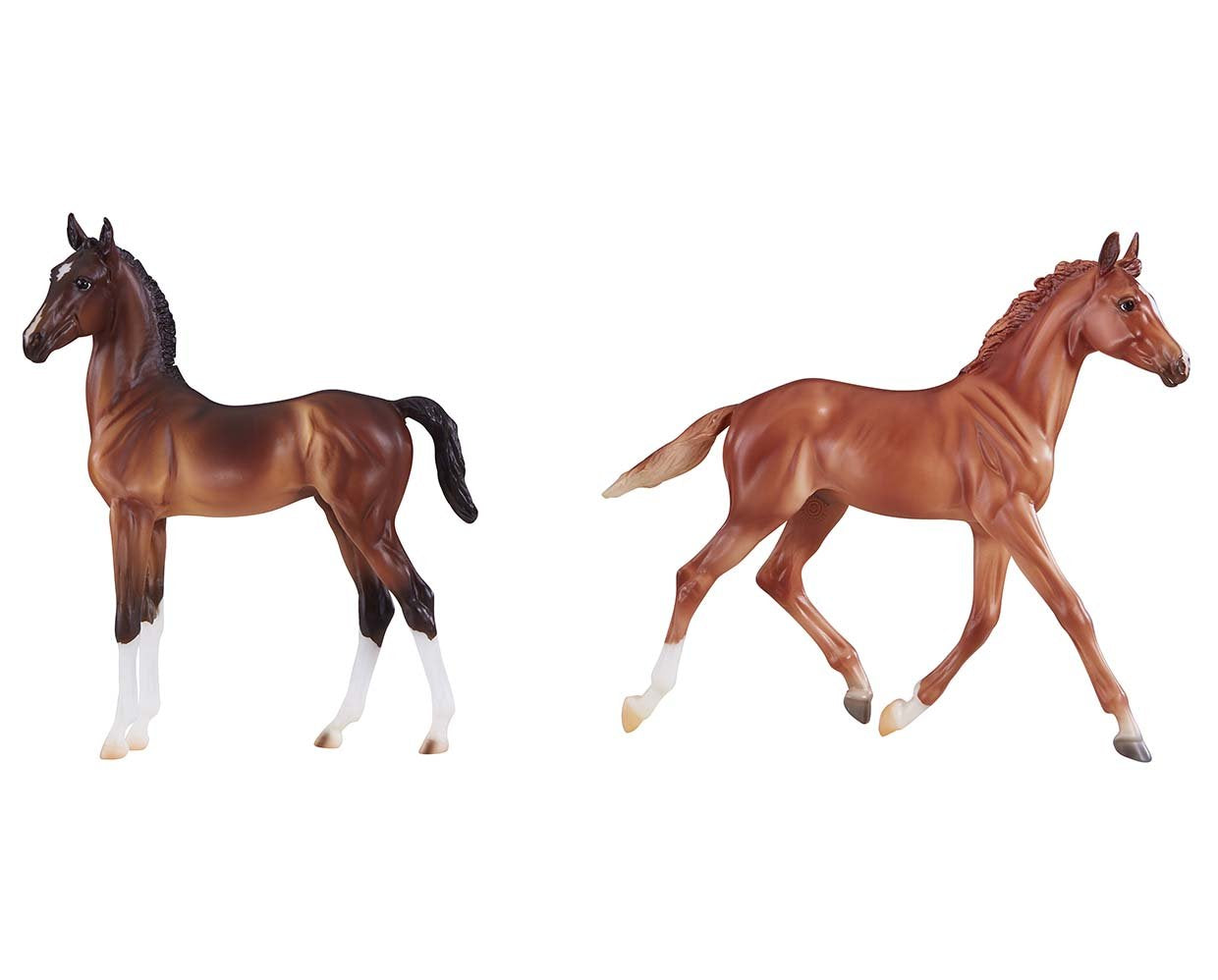 Breyer Best Of British Foal Set - Thoroughbred & Hackney Horse Toy 9198